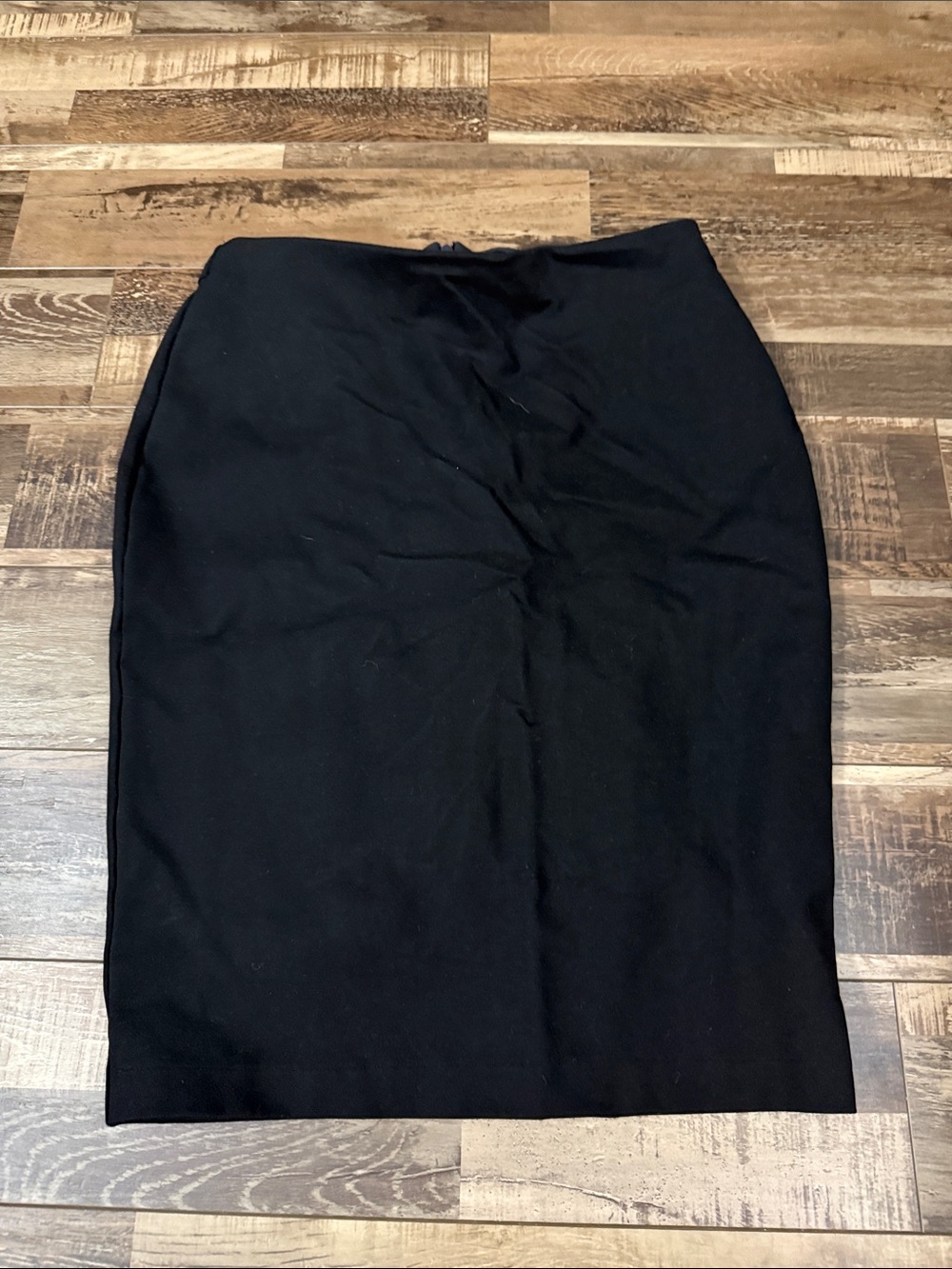 Quince Classic Black High-Waist Pencil Skirt